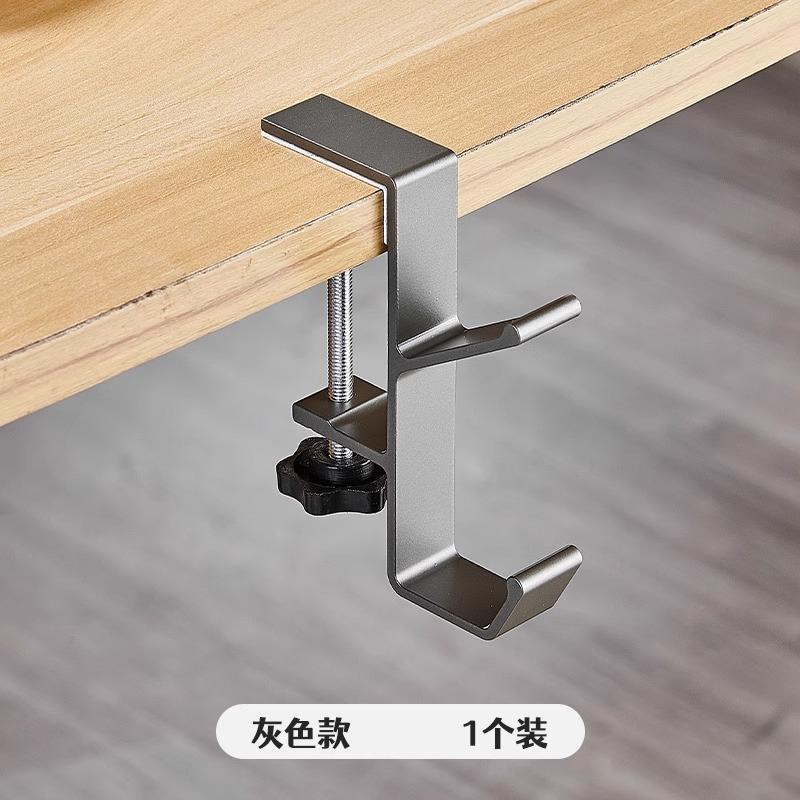 Крючок для края стола Многофункциональная подставка для наушников Подвесная полка для хранения сбоку стола Для игровой гарнитуры Сумка Универсальный металлический держатель