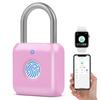 Padlock eLinkSmart Padlock Fingerprint Lock Smart Lock USB Rechargeable Padlock Cute 20 Fingerprints and APP Registration Padlock Locker School