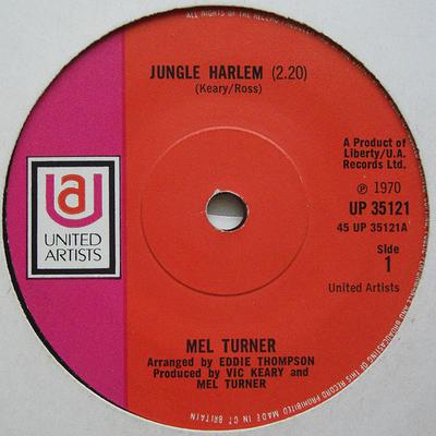 7-дюймовая пластинка МЕЛ ТЕРНЕР - Jungle Harlem UP35121 United Artists 1970 Великобритания Соул/Фанк Б/У