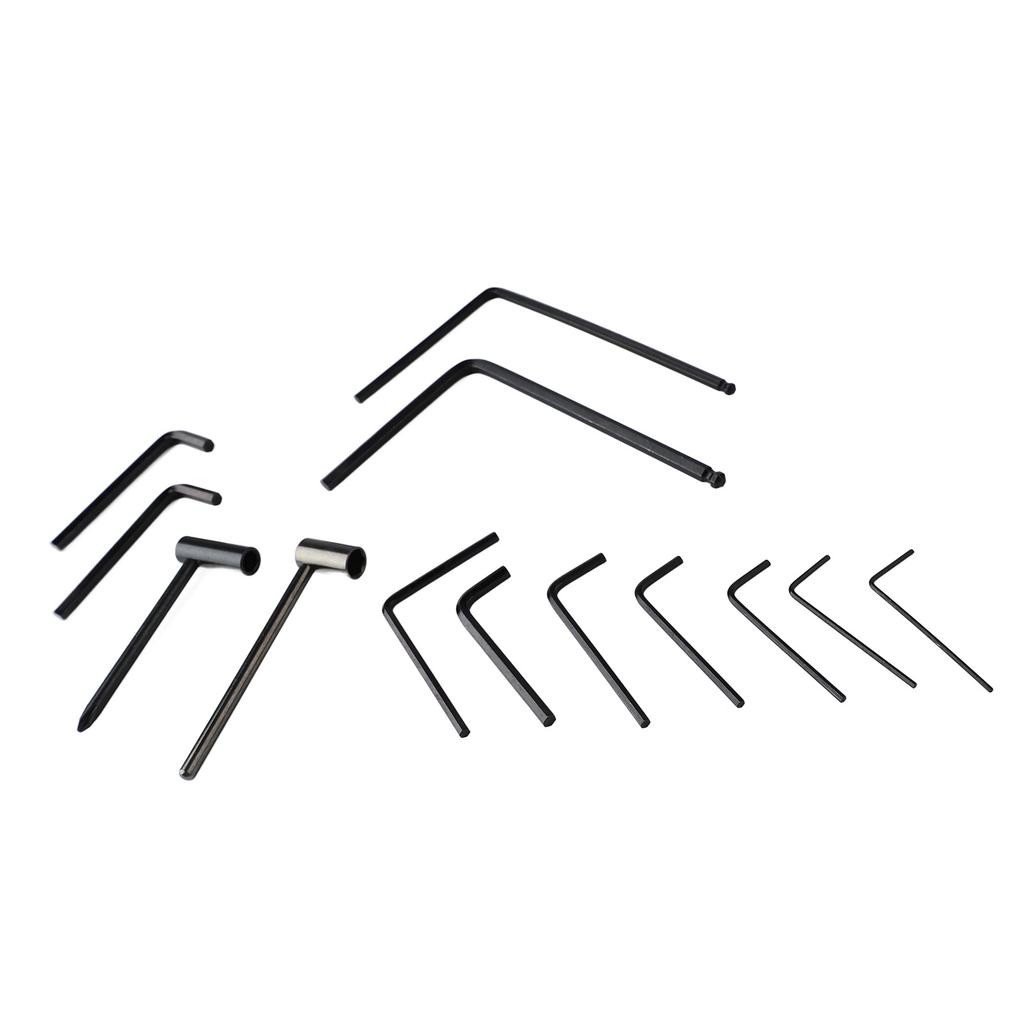 Набор из 13 металлических шестигранных гаечных ключей для электрогитары, регулировки и обслуживания