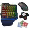 Gaming Keyboard and Mouse Set with Dedicated Keyboard for Compatible with RGB Keyboard and Mouse Set [Sticker Included] Converter, One-Handed