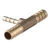 Brass Tee T Shape  Barb Fitting Reducer Barb Union Coupling 3 Ways  Fitting Air Gas Water Fuel