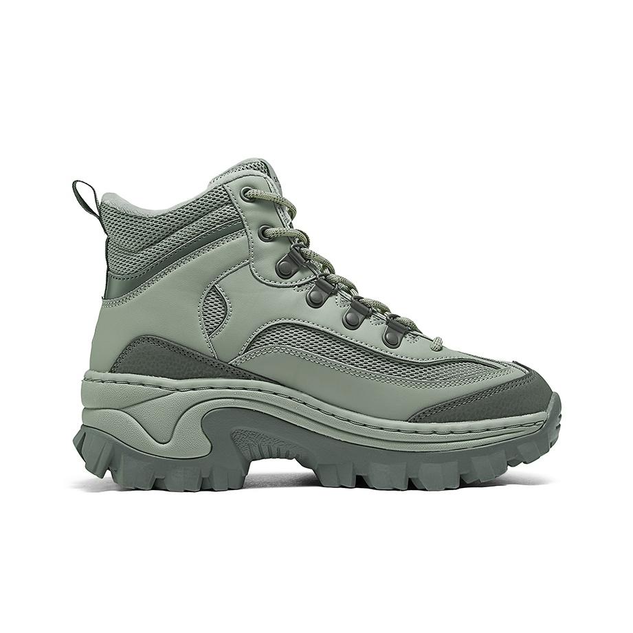 Skechers Dighton Уличные Удобные Износостойкие Дышащие Высокие Повседневные Ботинки Женские Кроссовки Оливково-Зеленый 177236-OLV