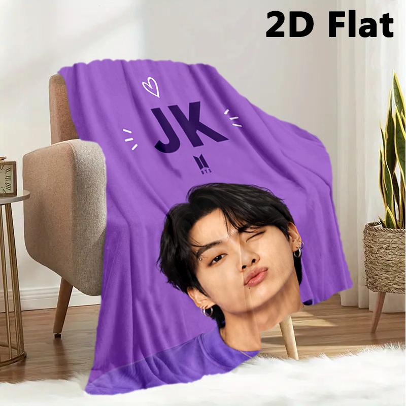 Korean Stamp 2020 Hope Blanket Home Decor Sofa Blanket Sheet Office Rest Blanket Digital Printing