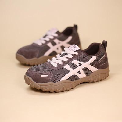 Осенние женские сетчатые тренировочные кроссовки в немецком стиле с цветными блоками 2025 - Модные, на мягкой подошве, удобные повседневные спортивные кеды для скейтбординга