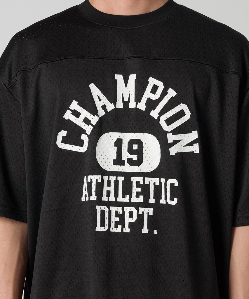 Champion Сетчатая футбольная футболка для колледжа Черная