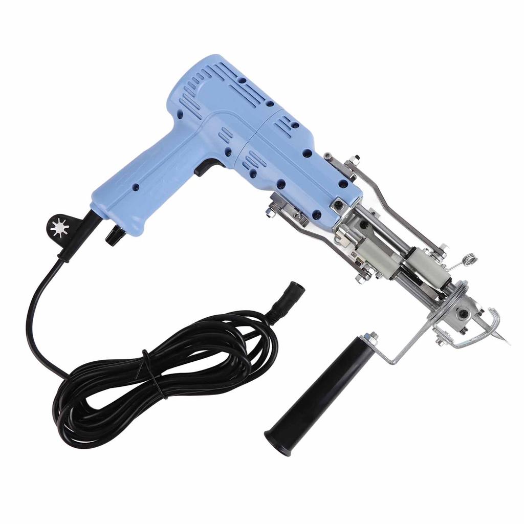 Rug Tufting Gun 2 In 1 Built In Motor 360 Degrees  Adjustable Speed 200W Carpet Weaving Flocking Gun