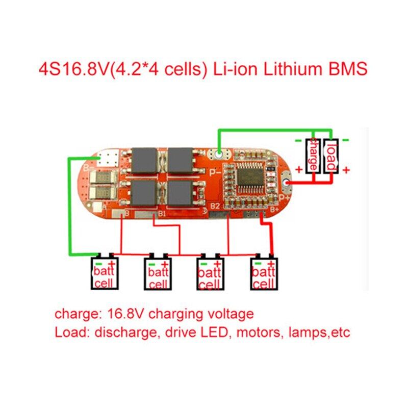BMS 25A 3S 12,6 В 4S 16,8 В 5S 21 В 18650 литий-ионная батарея, схема защиты, зарядная плата, модуль PCM, полимерная печатная плата Lipo Cell