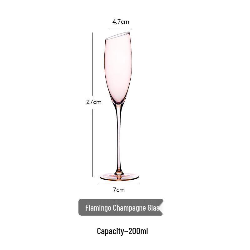 Shangqi Glass Champagne Flute and Cocktail Glass Set
