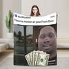 Dequavious Pork is Calling Warm Soft Blanket Viral Video Phone Call UI Plush Throw Blanket Fashion Bedroom Flannel Bedspread