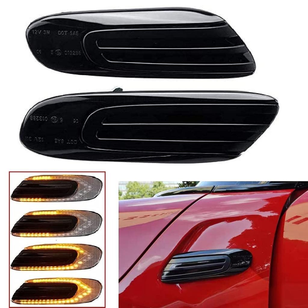 LED Side Marker Sequential Turn Signals Flowing Type Dynamic High Brightness LEDs Canceller BMW Mini Clubman F55 Hardtop F56 Hatchback F57 Built-in