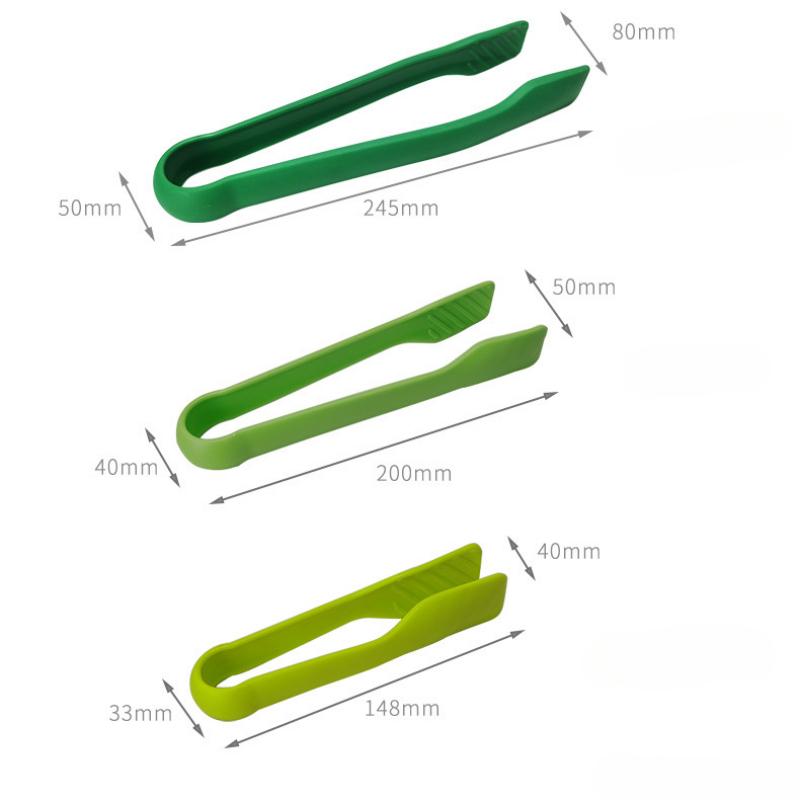 3Pcs/Set Versatile Plastic Food Tongs Vegetable Salad Clip Cake Bread Dessert Tongs Cooking Clip Kitchen Tools Accessories 2025