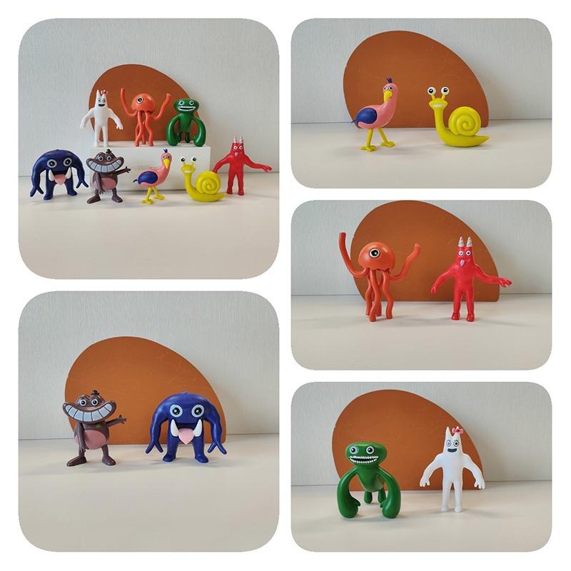 Rainbow Monster Banban Pvc Figurines Garden Themed Cartoon Collectibles
