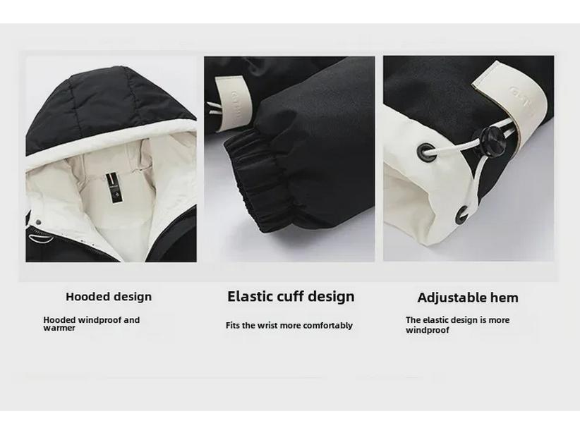 Мужская модная куртка-пуховик с капюшоном — зимнее тепло и свободный крой