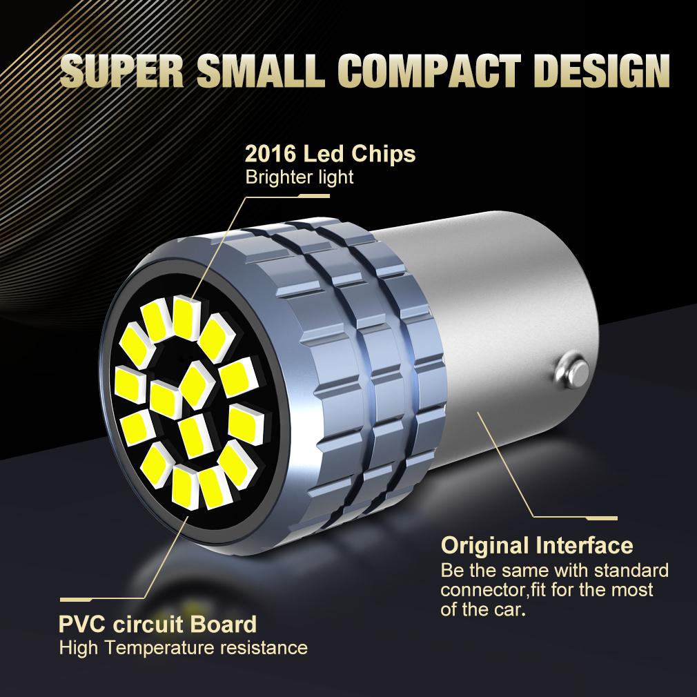 2 шт. супер яркий P21W Led 1156 BA15S PY21W BAU15S BAY15D P21/5W 1157 светодиодные лампы автомобильный указатель поворота 6500K задний тормоз парковочные дневные автомобильные лампы