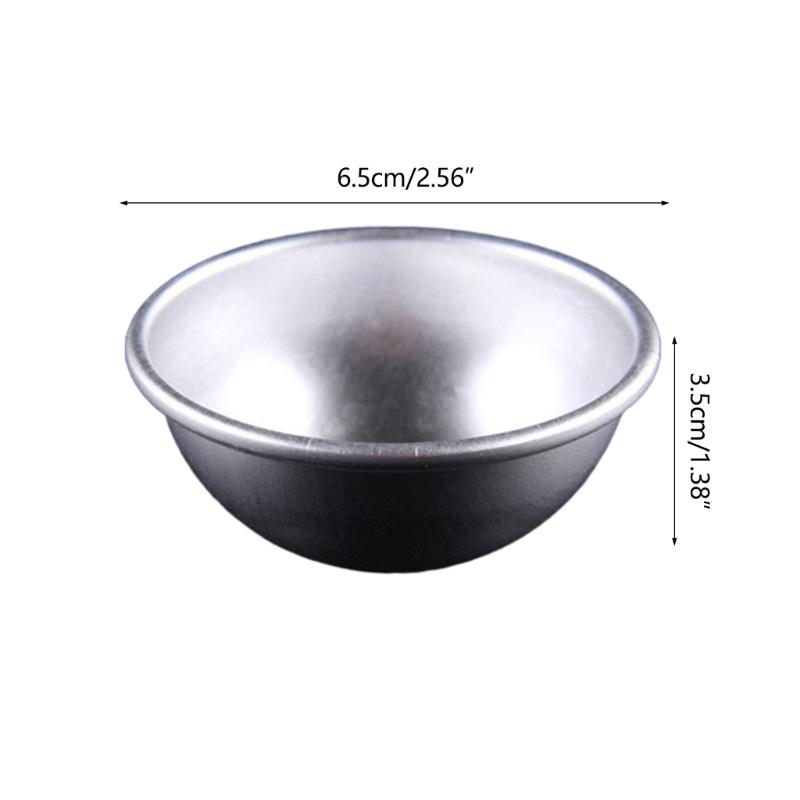 10PCS Round Cake Molds Dessert Molds Cake Pans AluminumAlloy Material Dessert Supplies Semicircle Cake Molds for Cake
