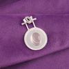 Rose Quartz Stone Sterling Silver Engagement Gift Birthday Artisan New Pendant PP-57-32