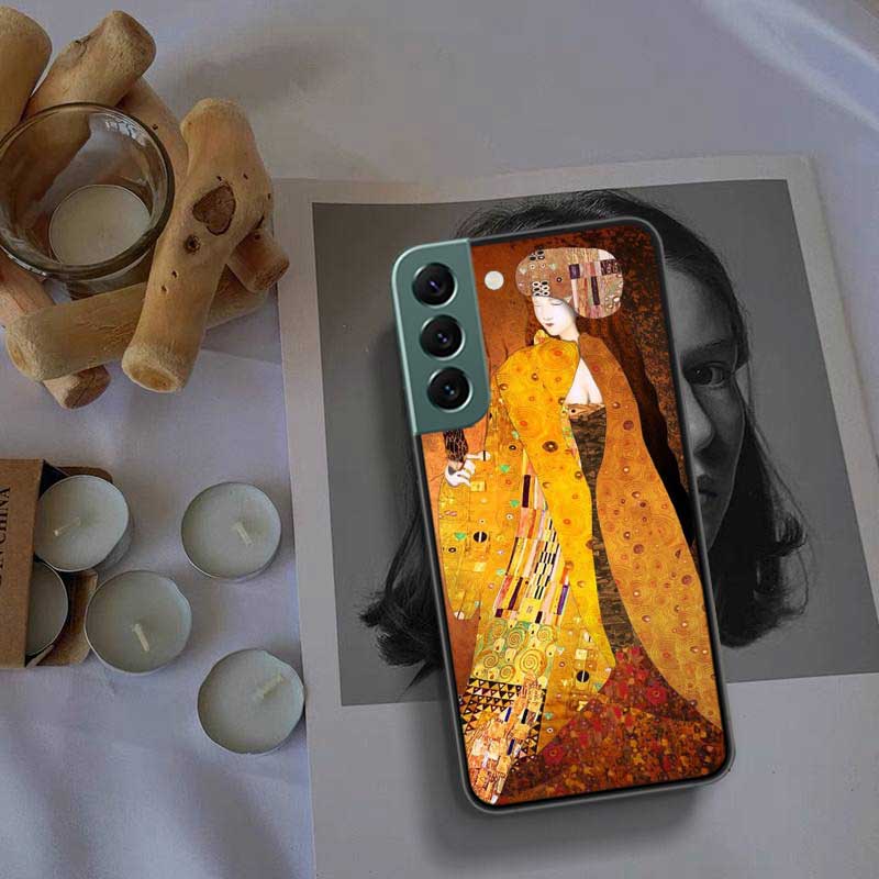 Чехол для телефона 'Поцелуй' Густава Климта Для Samsung A16 A26 A36 A56 Galaxy A02S A12 A52S A13 A23 A33 A53 A54 A34 A24 A14 A22 A32 A
