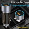 Dual USB Car Charger QC3.0+PD30W Fast Charge Multi-Function Cigarette Lighter Expansion