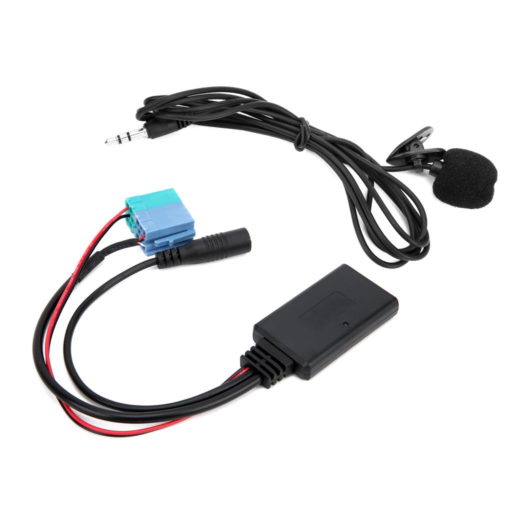 Microphone Adapter Auxiliary Audio Cable Bluetooth 5.0 DC 12V Replacement for Fiat Grande Punto
