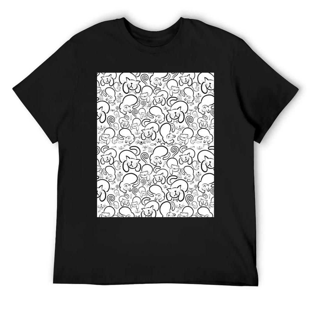 Cats on Cats on Cats on T-Shirt customs design your own vintage clothes blue lock men workout shirt