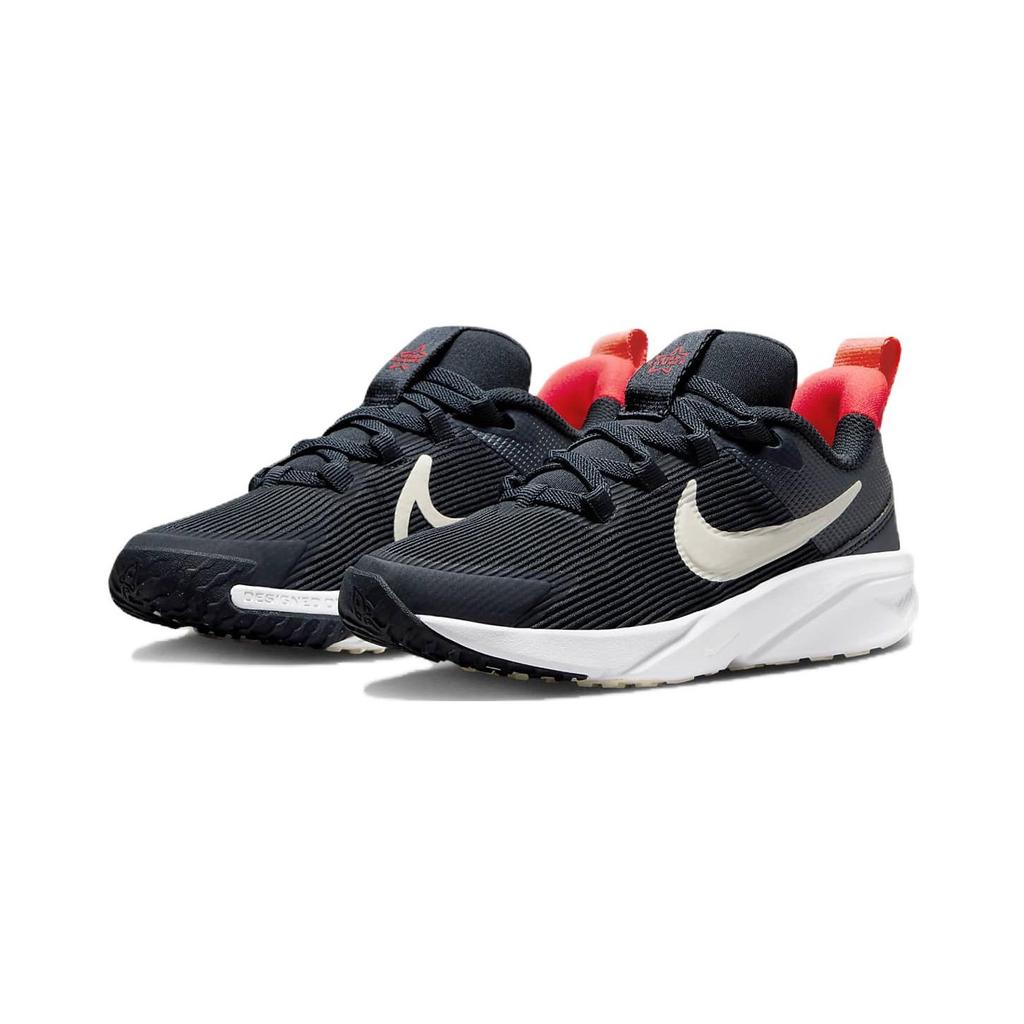 (PS) Nike Star Runner 4 Shoes 'Dark Obsidian White Red' Kids' DX7614-401
