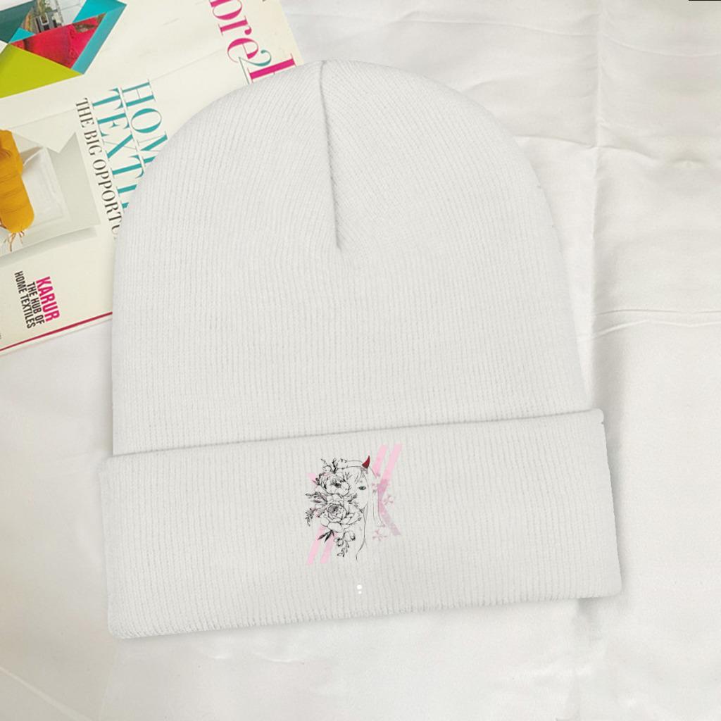 Я обещаю, Дарлинг, Дарлинг во Франксе, Zero Two, вязаная шапка, женские шапки унисекс с черепами, зимняя шапка, повседневная кепка дыни