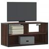VidaXL TV Stand Brown Oak 80x31x39.5 Cm Engineered Wood and Metal, TV Stand, Media Cabinet, TV Console, HiFi Cabinet, 848928