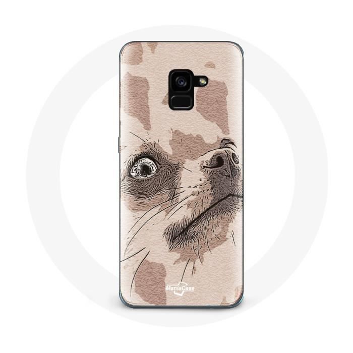 Coque pour Samsung Galaxy A8 Plus Chihuahua Race de chiens