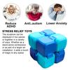 Игрушка Infinity Cube, снимающая стресс, игровой кубик, гаджет, напечатанный на 3D-принтере, успокаивающий кубик для пальцев для детей и взрослых, избавление от беспокойства