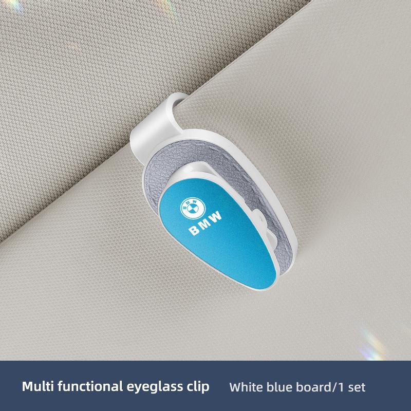 Multi functional Car Sun Visor Sunglasses Card Ticket Holder Glasses Clip Valve Cap For BMW X1 X2 X3 X5 X4 X6 X7 iX3 F20 F10 F07