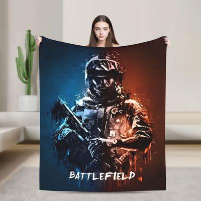 Новая игра Battlefield 6 Смешное одеяло Качественное Супер теплое Плед Весна Самолет Путешествие Диван Кровать Пушистое Покрывало