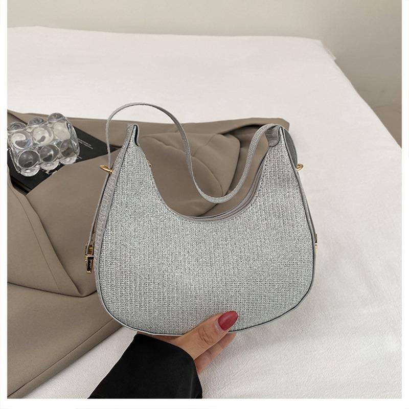 Текстура темперамент простой мода лето блестящая новая сумка подмышку на плечо прилив сумка-пельмень