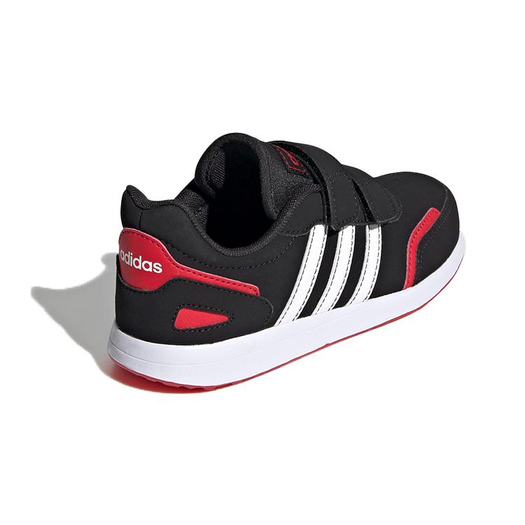 adidas Neo Vs Switch Дышащие Низкие Детские Скейтбордические Кроссовки Черный Красный Белый Дети Возраст 3 7 Лет FW3984