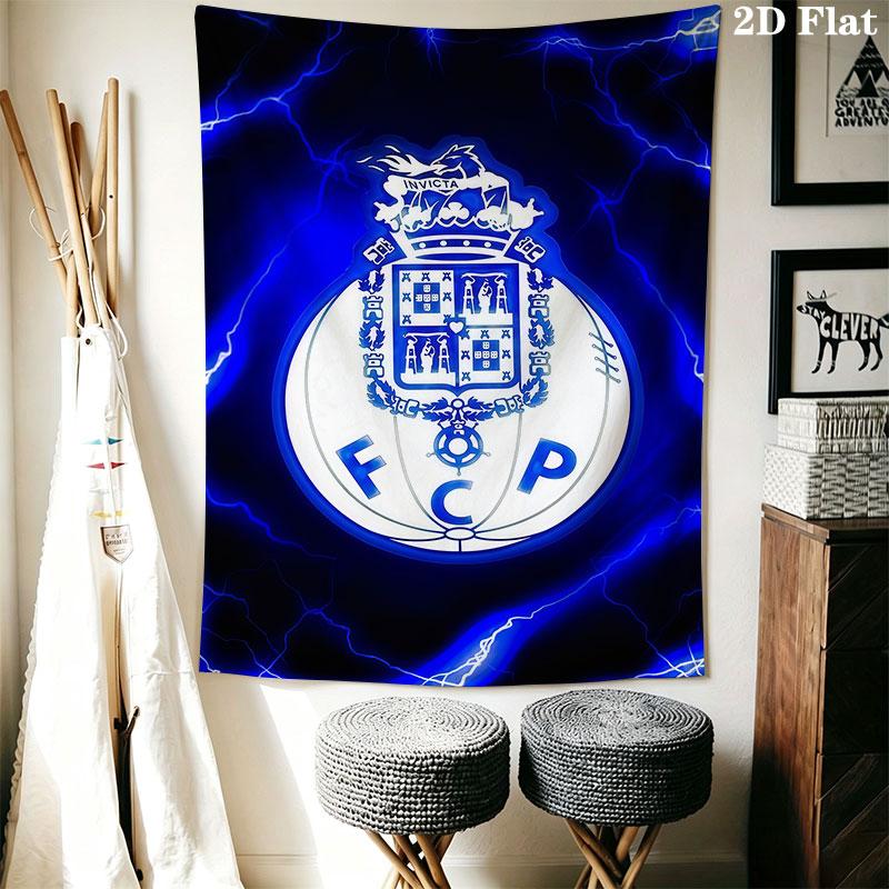 Porto football Wall Hanging Printed Fabric Blanket Decorative Tapestries for Bedroom Living Room Home Decor