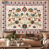 1 шт. Гобелен с принтом цветов под вышивку, разных размеров, для декора стены гостиной, машинная стирка, подвеска для фонового пространства
