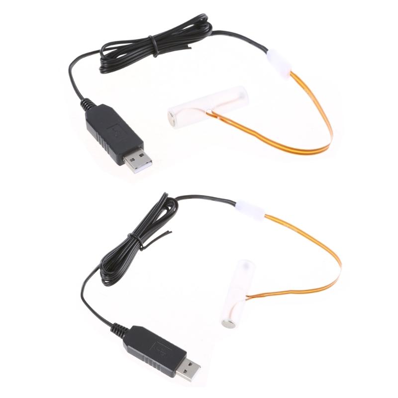 Устранители батарей LR6 AA USB-кабель питания Замена 1 шт. Кабель для батарей AA 1,5 В для светодиодной подсветки Электронные игрушки