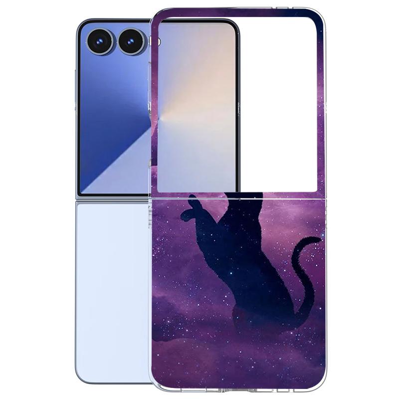 Жесткий ПК чехол для Samsung Z Flip 7 Ударопрочный чехол для телефона для Samsung Galaxy Z Flip 7 ZFlip7 Задняя прозрачная крышка Coque Funda 2025