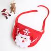 Cute Pet Christmas Attire Festive Pet Accessories Festive Christmas Pet Outfit Set with Tree Pom-pom Hat Bib for Small Dogs Cats