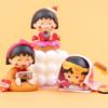 7CM Maruko Figure Chibi Maruko Chan Anime Set Cute Model Desktop Toy Doll Cool Gift Collection Ornaments Artwork PVC Saitama