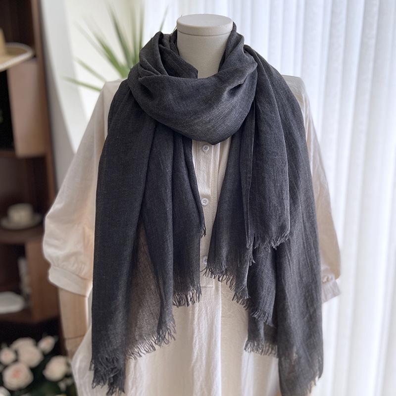 New Spring Summer Women Scarf Solid Casual Lady EMA