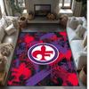 Fiorentina FC Soccer Football Pattern Soft Area Rug Non Slip Indoor Floor Carpet Sports Decor Mat for Bedroom
