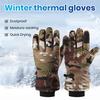 Зимние термоперчатки для женщин и мужчин, теплые ветрозащитные перчатки для активного отдыха с сенсорными пальцами для холода
