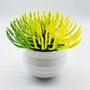 Искусственное растение, свежее, долговечное, желтое, современное, для использования в помещении, на открытом воздухе, искусственная трава с горшком для гостиной