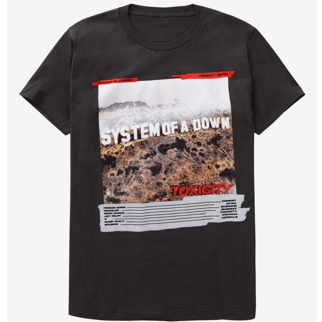Hot System of A Down Cotton Band Shirt Unisex Summer Short Sleeve Fashion Brand Tee Luxury Casual Vintage