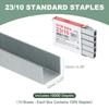 Скобы для степлеров Staples Скобы по вместимости для стандартного плавного сшивания для дома и офиса Серебристые M&G 23/10 Сверхпрочные степлеры, 10 000 (1 000 коробок),