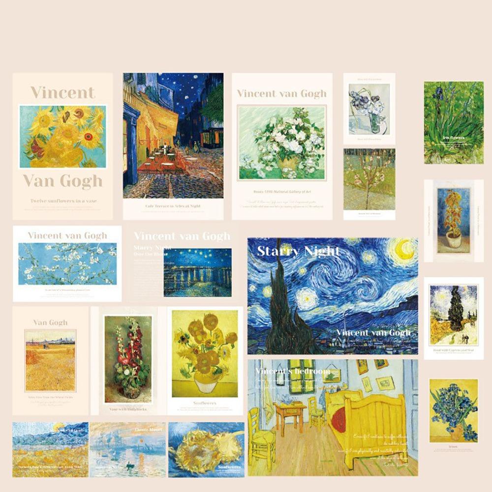 20 шт DIY плакат карты наклейки бумажный фон настенные наклейки НОВЫЕ открытки наклейки подарок