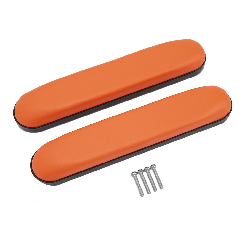 2 шт. накладки на руки для инвалидных колясок из искусственной кожи, мягкий удобный подлокотник, водонепроницаемый чехол на подлокотник, оранжевый