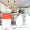 Single Phase Din Rail WIFI Smart Energy Meter Power Consumption Meter KWh Watt Meter with Alexa for Smart Home