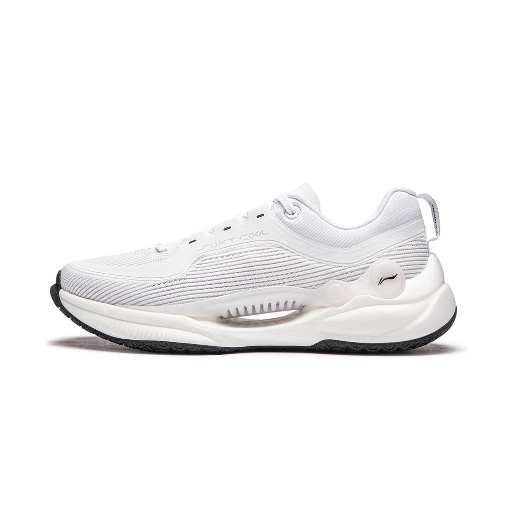 Li Ning Мягкая амортизация COOL Устойчивые к истиранию Легкие Повседневные кроссовки Мужские Белые AGLU025-2